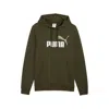 Puma Essentials 2 Colour No. 1 Logo Hoodie Men In Green