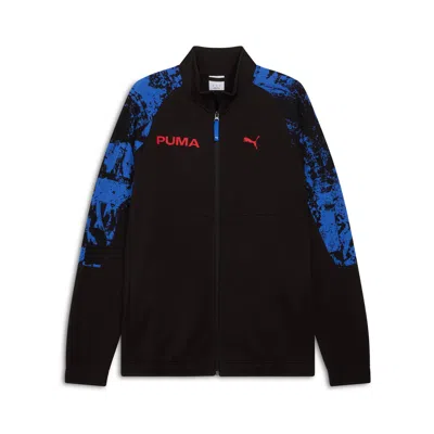 PUMA PUMA ESSENTIALS MEN'S PATTERNED TRACK JACKET