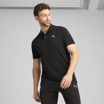 Puma Ess Pique Polo Shirt In Black