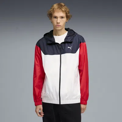 Puma Essentials Men's Relaxed Windbreaker Jacket In Multi