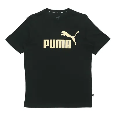 Puma Essentials Metallic Logo T-shirt 'black'