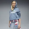 Puma Essentials No. 1 Logo Big Kids' Hoodie In Blue