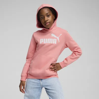 Puma Essentials No. 1 Logo Big Kids' Hoodie In Pink