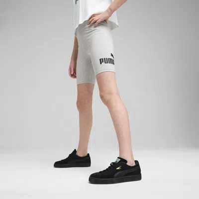 Puma Essentials No. 1 Logo Big Kids' Short Leggings In Multi