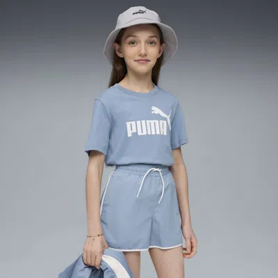 Puma Essentials No. 1 Logo Big Kids' T-shirt In Blue