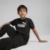 Puma Essentials Logo T-shirt Big Kids In Black