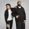 Puma Essentials No. 1 Logo Full-zip Hoodie Men In Black