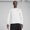 Puma Essentials No. 1 Logo Long Sleeve T-shirt Men In White
