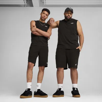Puma Ess No. 1 Logo Shorts In Black