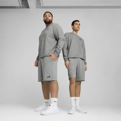Puma Ess No. 1 Logo Shorts In Gray