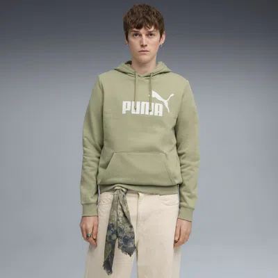 Puma Essentials No. 1 Logo Men's Hoodie In Green