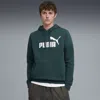 Puma Essentials No. 1 Logo Men's Hoodie In Green