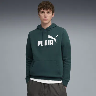 Puma Essentials No. 1 Logo Men's Hoodie In Green