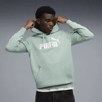 Puma Essentials No. 1 Logo Men's Hoodie In Green