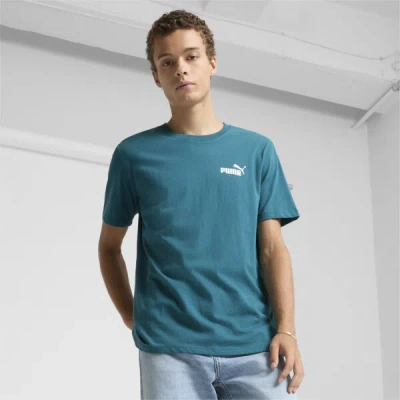 Puma Essentials No. 1 Logo Men's T-shirt In Cold Green