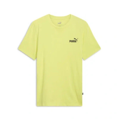 Puma Essentials No. 1 Logo Men's T-shirt In Lime Sheen