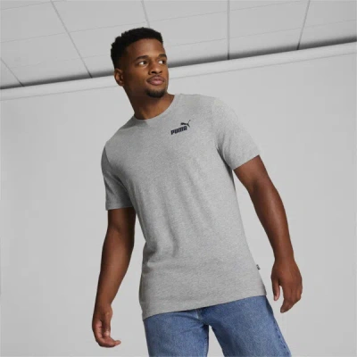Puma Essentials No. 1 Logo Men's T-shirt In Gray