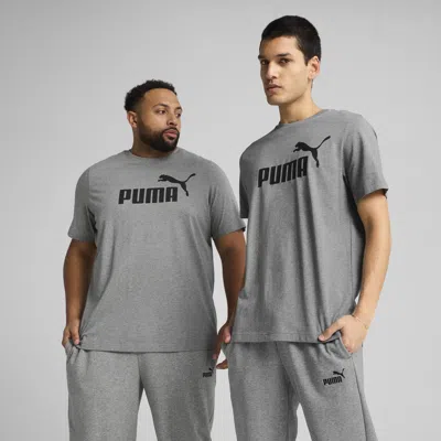 Puma Essentials No. 1 Logo T-shirt Men In Gray