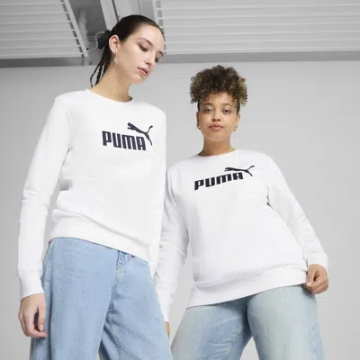 Puma Essentials No. 1 Logo Women's Crew Sweater In White