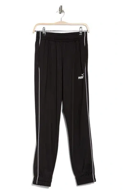 Puma Essentials Piped Tricot Pants In  Black