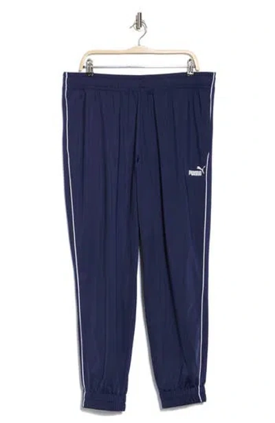 Puma Essentials Piped Tricot Pants In  Navy