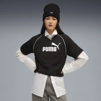 Puma Essentials Relaxed Football Jersey Women In Black