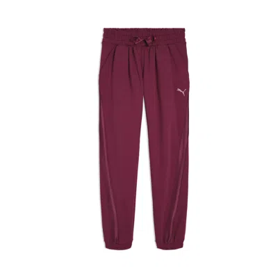 Puma Essentials Satin Little Kids' Fleece Joggers Pant In Pink