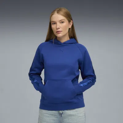 Puma Essentials Satin Women's Hoodie In Blue