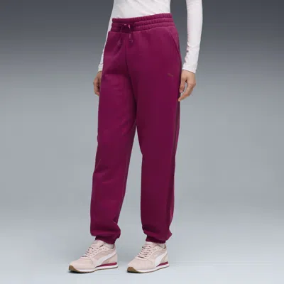 Puma Essentials Satin Women's Jogger Pants In Pink