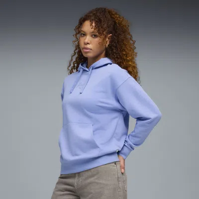 Puma Essentials Script Women's Hoodie In Blue