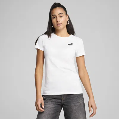 Puma Essentials Small Logo Women's T-shirt In White
