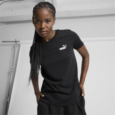 Puma Essentials Small Logo Women's T-shirt In Black