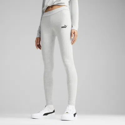 Puma Essentials Small No. 1 Logo Women's Leggings In Gray