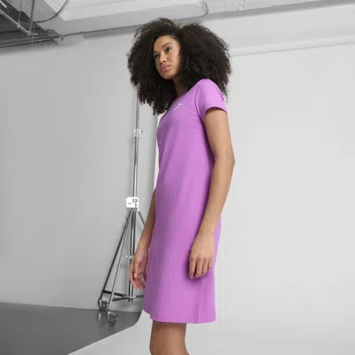 Puma Essentials Small No. 1 Logo Women's Slim Dress In Purple