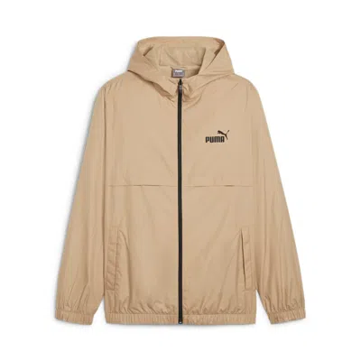 Puma Essentials Solid Windbreaker Jacket 'beige' In Multi