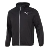 Puma Essentials Solid Windbreaker Jacket 'black White'