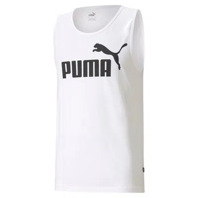 Puma Essentials Tank Top 'white' In Multi
