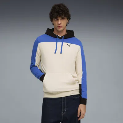 Puma Essentials Triple Block Hoodie Men In White