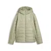 Puma Ess Hooded Padded Jacket Women In Green