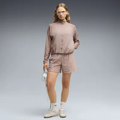 Puma Essentials Women's Lace Shorts In Beige