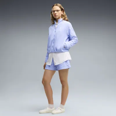 Puma Essentials Women's Lace Shorts In Purple