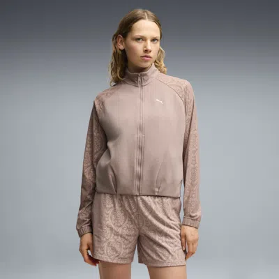 Puma Essentials Women's Lace Track Jacket In Brown
