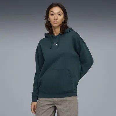 Puma Essentials Women's Oversized Hoodie In Green
