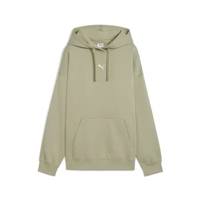 Puma Essentials Women's Oversized Hoodie In Green