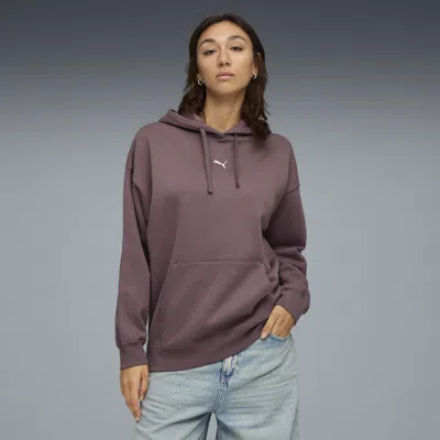 Puma Essentials Women's Oversized Hoodie In Purple