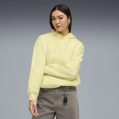 Puma Essentials Women's Oversized Hoodie In Yellow