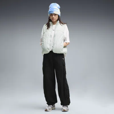 Puma Essentials Women's Relaxed Cargo Pants In Black