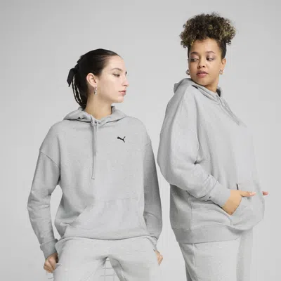 Puma Ess Relaxed Hoodie In Gray