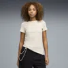 Puma Essentials Women's Script T-shirt In Neutral