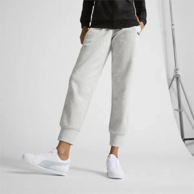 Puma Essentials Women's Sweatpants In Light Gray Heather